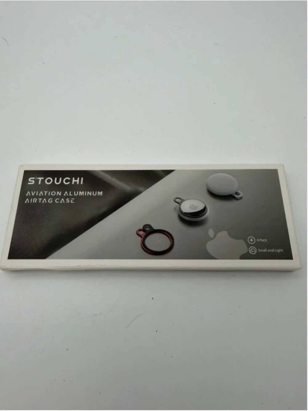 STOUCHI Aluminum AirTag Case 4 Pack